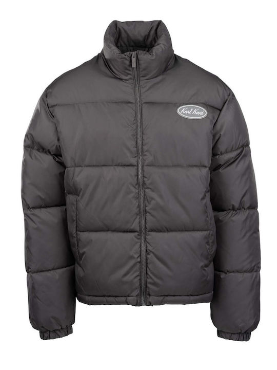 Сиво Puffer Яке