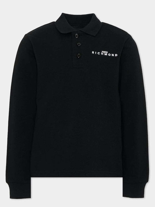 John Richmond Παιδικό Polo Μαύρο