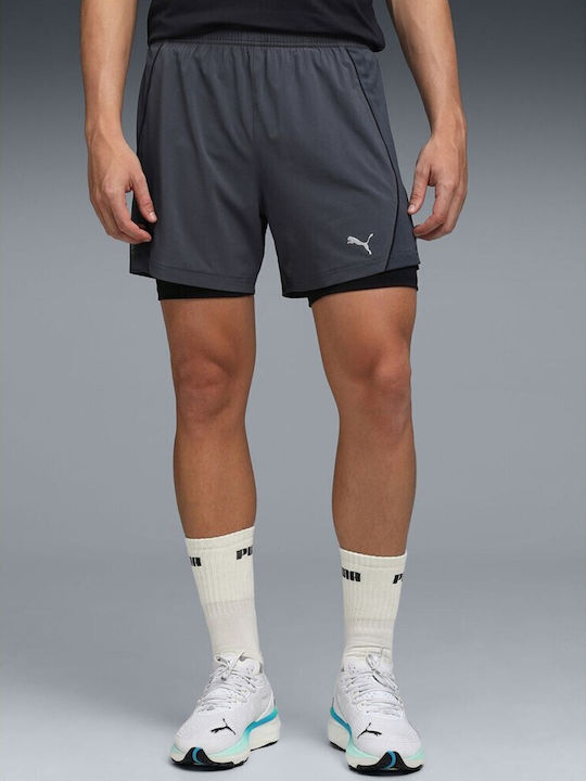 Run Velocity 2 In 1 2-in-1 Sportshorts für Herren Silber