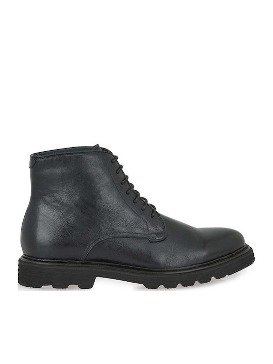 Black Leather Men's Boots
