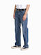 Herren Jeanshose Relaxed Straight Fit Mid Blue Fade
