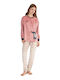 Gisela Winter Women's Pink Pyjama Set