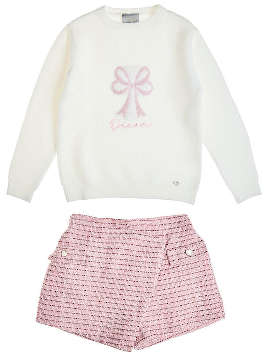 Kinder-Set mit Shorts Sommer 2-tlg. Ecru