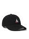 Prism Triple Triangle Cord 6 Panel Curved Cap Kappe Schwarz Ht00982-black