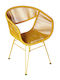 Gartenstuhl Rattan Pagusa Senfgelb 60x62x80 cm