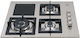 La Germania Freestanding LPG & Electric Cooktop Inox With Lock Function 60x51cm Silver