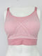 Damen-Sport-BH Rosa mit Herausnehmbarer Polsterung