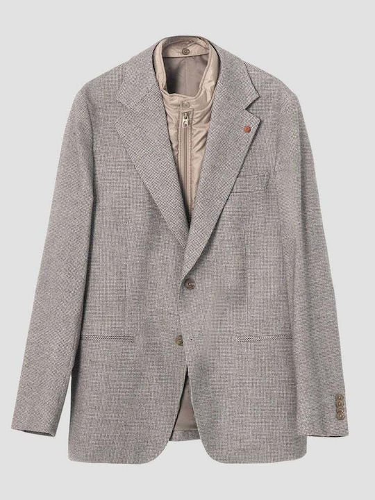 Puroego Ανδρικό Σακάκι Beige