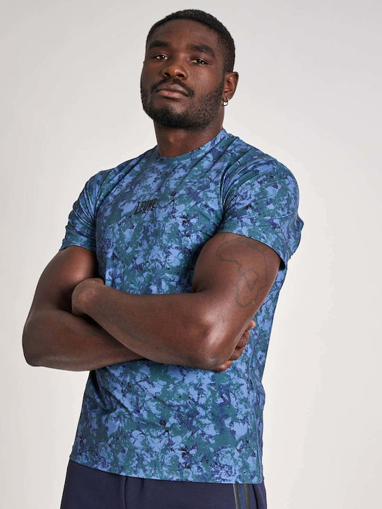 Leone 1947 Men's Short-Sleeve Shirt ABX404 Blue