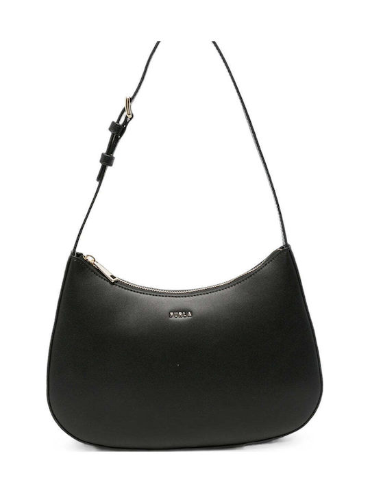 Furla Margot Leather Women's Hobo Bag Black