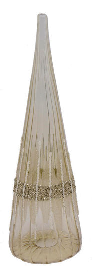 Christmas Decorative Glass Tree 25cm Gold