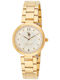 32mm Women's Battery-Powered Watch with Gold Metal Bracelet
