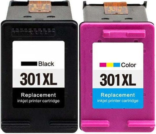 Pachet de Cartușe de Cerneală Compatibile pentru Imprimante Inkjet HP 301XL, CH563EE, CH564EE 3 Buc