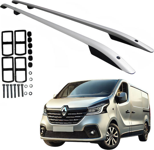 Roof Rails Opel Vivaro Renault Trafic Talento Nv300 2014 Long Silver