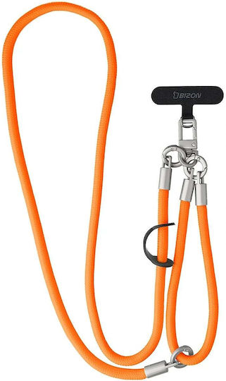 Bizon Accessories Reloop Husă de Telefon 3 în 1 cu Curea de Gât cu Lungime Reglabilă Portocalie