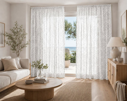 Kraft World Завеса с Перделък Сива 270x280см.