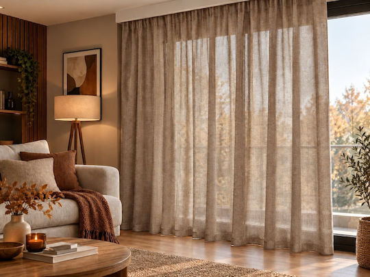 Kraft World Завеса с перделък Мока 270x270 см.