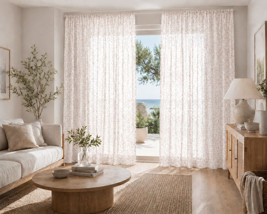 Kraft World Завеса с перделък розова 270x280 см.