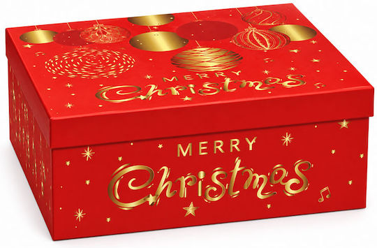 Dorosimo Paper Christmas Gift Box Red 19x7.5x13 cm