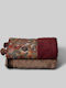 White Fabric Tansy Pompom Face Towel 50x100cm Multicolour Weight 600gr/m²