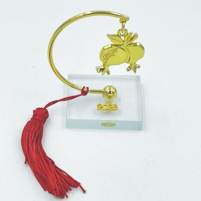 Giannopoulos Tabletop Pomegranate Charm Made of Metal 2027 5x5cm