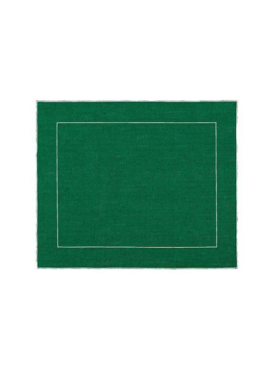 La Gallina Matta Green Fabric Placemat 48x40cm