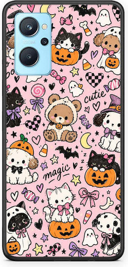Smartfits Halloween Cute Animals On Pink Oppo A96 Θήκη