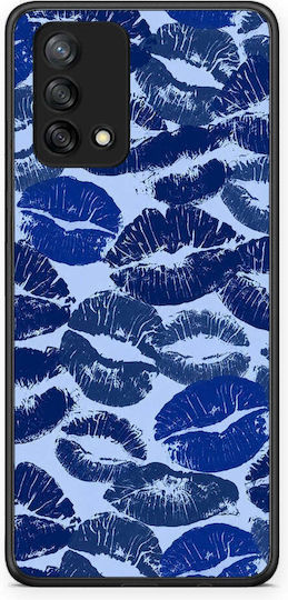 Smartfits Blue Lipstick Kisses Oppo A74 4G Case