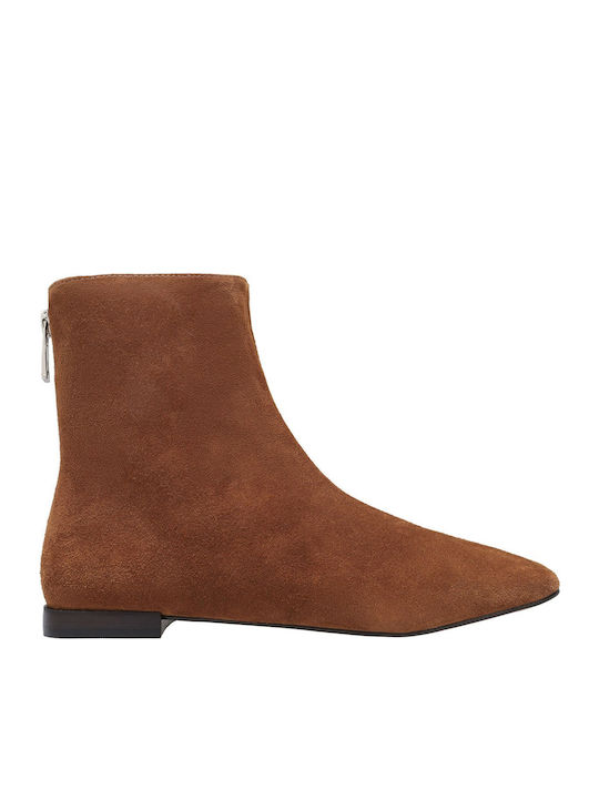 Carrano Suede Γυναικεία Μποτάκια Ferrugem