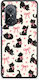 Smartfits Black Kittens Pink Bows On Cream Small Huawei Nova 9 Se Θήκη