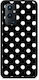 Smartfits White Polka Dots On Black Oneplus 9 Pro Θήκη