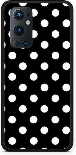 Smartfits White Polka Dots On Black Oneplus 9 Pro Θήκη