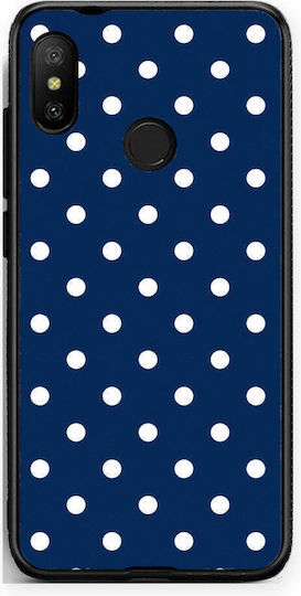 Smartfits White Small Polka Dots On Navy Xiaomi Mi A2 Lite Θήκη