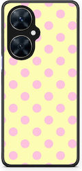 Smartfits Pink Polka Dots On Yellow Huawei Nova 11i Θήκη