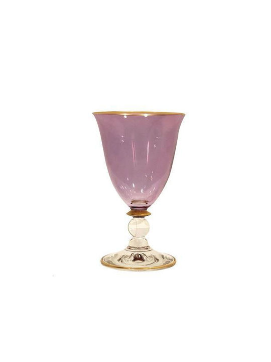 Griffe Montenapoleone Gold Glass White Wine Gla...