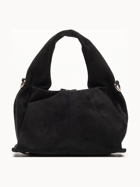 Women's Hobo Bag Suede Black
