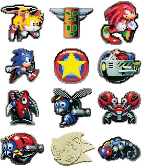 Sonic Hedgehog Mystery Abzeichen Blind Box Display Set 12 Stück