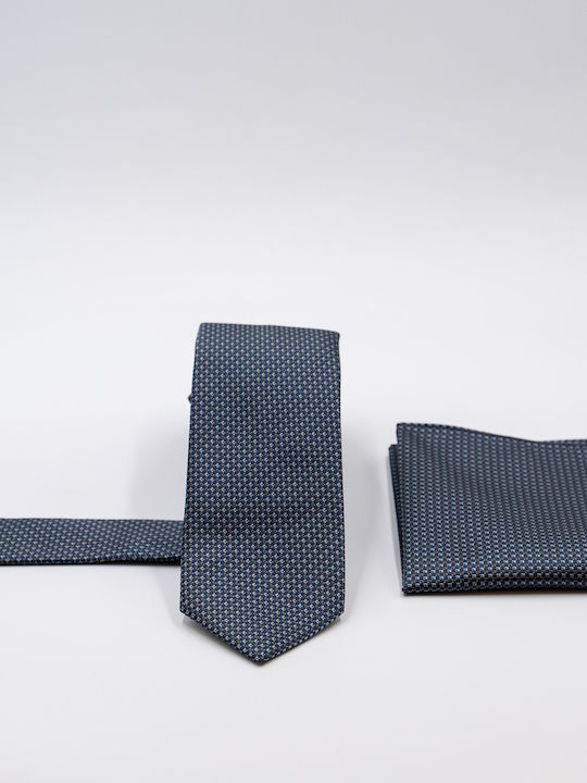 Guy Laroche Set aus Herren-Krawatten mit Blauem Muster