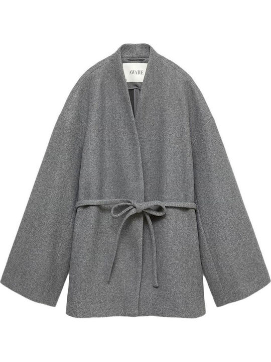 Vero Moda Dark Grey Melange Coat