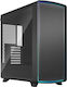 Summit Gaming Midi Tower Computer Case with Side Window and ARGB Lighting Light Tint
