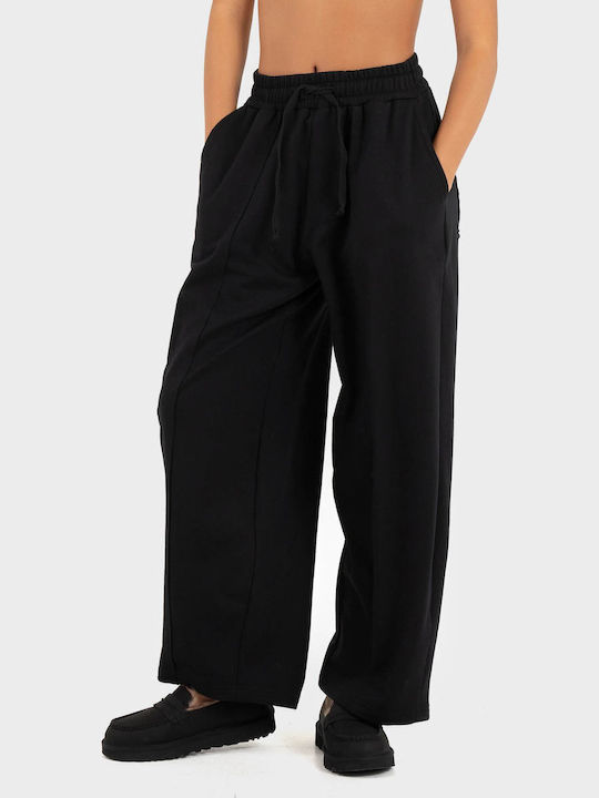 Four Minds Flared Sweatpants Black