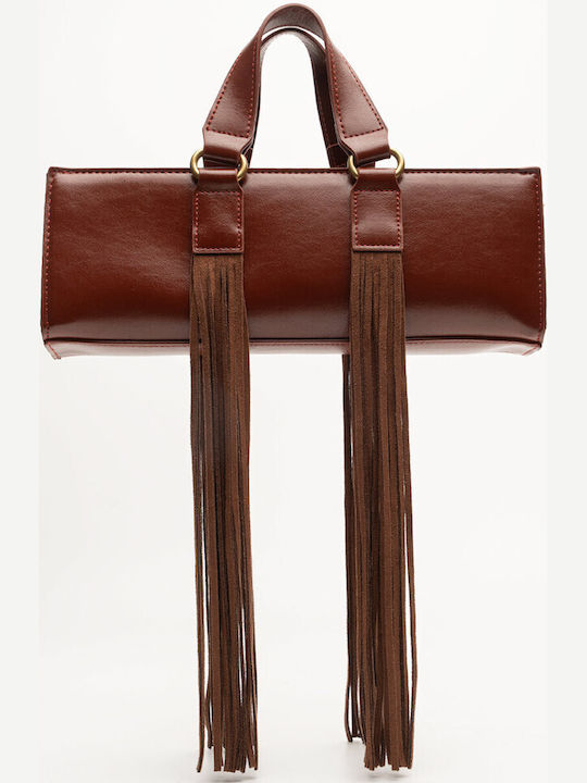 Decoro Knitted Women's Shoulder Bag Terracotta
