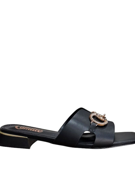 Ledersandalen für Damen Schwarz 100006645013-Schwarz
