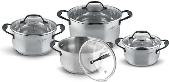 Lamart 8-Piece Stainless Steel Cookware Set