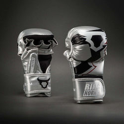 Ringhorns Charger MMA Sparring Gloves Silver Black Ringhorns Charger MMA Sparring Gloves Silver Black