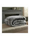 SpitiBazaar Single Sherpa Blanket 150x200cm Grey