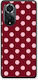 Smartfits Pink Polka Dots On Burgundy Huawei Nova 9 Honor 50 Θήκη