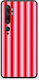 Smartfits Husă cu Dungi Verticale Roz și Roșii Xiaomi Mi Note 10 10 Pro