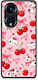 Smartfits Cherries Bows Kittens On Pink Oppo A98 Θήκη