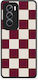 Smartfits Burgundy Cream Striped Checks Oppo Reno12 Pro Case